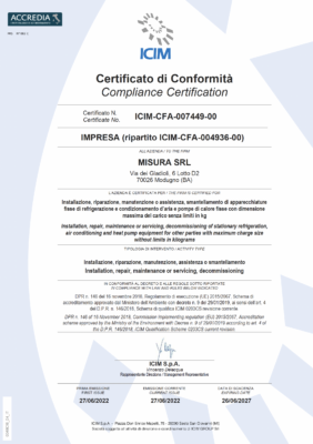 ICIM-CFA-007449-00 MISURA SRL